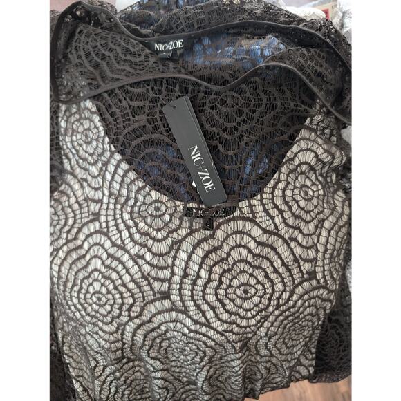NWT Nic & Zoe Ladies Dress Dark Truffle Large - Picture 3 of 8